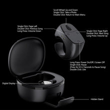 Load image into Gallery viewer, Phone Bluetooth Remote with Charging Case Scroll Wheel Style E-book Page Turner Video Scroller Ring Multi-Function Control Device-JX12