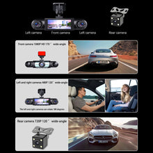 Load image into Gallery viewer, 4 Lens Panoramic Dash Cam 3.0 Inch IPS Screen HD 1080P Built-in Motion Detection Equipment Car Accessories -Y108