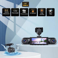 Load image into Gallery viewer, 4 Lens Panoramic Dash Cam 3.0 Inch IPS Screen HD 1080P Built-in Motion Detection Equipment Car Accessories -Y108