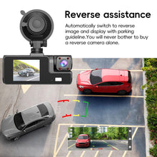 Load image into Gallery viewer, 2.0-inch IPS Screen HD 1080P 3-Lens Dash Cam Front Cabin Rear Triple Recording Camera Car Accessories