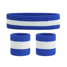 Load image into Gallery viewer, Sport Wristband And Headband Combo Set Sweat-Absorbing Breathable Protection Running Fitness Ball Games Equipment