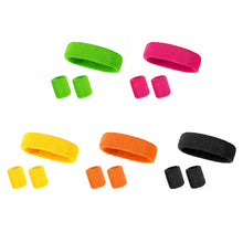 Load image into Gallery viewer, Sport Wristband And Headband Combo Set Sweat-Absorbing Breathable Protection Running Fitness Ball Games Equipment
