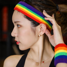Load image into Gallery viewer, Sport Wristband And Headband Combo Set Sweat-Absorbing Breathable Protection Running Fitness Ball Games Equipment