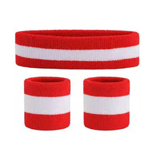 Load image into Gallery viewer, Sport Wristband And Headband Combo Set Sweat-Absorbing Breathable Protection Running Fitness Ball Games Equipment