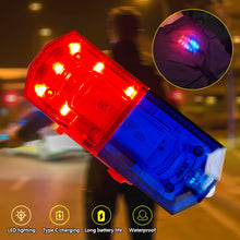 Load image into Gallery viewer, LED Shoulder Night Safety Warning Light Shoulder Clip Light Sanitation Worker Patrol Alarm Flash Signal Strobe Red Blue Lamp
