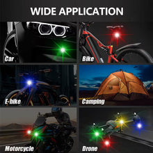 Load image into Gallery viewer, RGB LED Motorcycle Strobe Lights Wireless Signal Light LED Flash Position Wireless Light Aircraft Airplane Helicopter Warning Lights