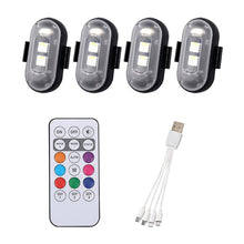 Load image into Gallery viewer, RGB LED Motorcycle Strobe Lights Wireless Signal Light LED Flash Position Wireless Light Aircraft Airplane Helicopter Warning Lights