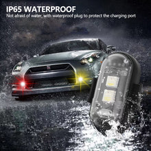 Load image into Gallery viewer, RGB LED Motorcycle Strobe Lights Wireless Signal Light LED Flash Position Wireless Light Aircraft Airplane Helicopter Warning Lights