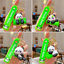 Load image into Gallery viewer, Car Key Chain Pendant Cartoon Pandas Pendant Keychain Delicate Simple Key Chain for Girls Couple Bag Gifts