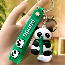 Load image into Gallery viewer, Car Key Chain Pendant Cartoon Pandas Pendant Keychain Delicate Simple Key Chain for Girls Couple Bag Gifts