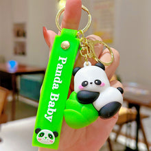 Load image into Gallery viewer, Car Key Chain Pendant Cartoon Pandas Pendant Keychain Delicate Simple Key Chain for Girls Couple Bag Gifts