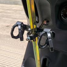 Load image into Gallery viewer, Universal Umbrella Holder Bracket for E-bike Double & Four Hooks Horizontal Bar with Anti-slip Design Hanging Accessories