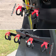 Load image into Gallery viewer, Universal Umbrella Holder Bracket for E-bike Double & Four Hooks Horizontal Bar with Anti-slip Design Hanging Accessories