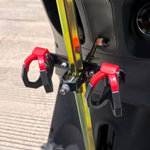 Load image into Gallery viewer, Universal Umbrella Holder Bracket for E-bike Double & Four Hooks Horizontal Bar with Anti-slip Design Hanging Accessories