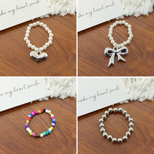 Load image into Gallery viewer, For Mini Labubu Pendant Accessories Heart Pearl Necklaces For Labubu V4 Pin for Love Series Doll Clothes Accessories