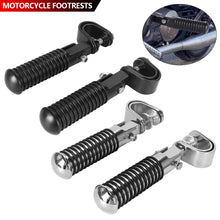 Load image into Gallery viewer, Pair Universal Foldable Aluminum Alloy Motorcycle Footpeg Anti-skid Surface Press Code Bracket Foot Pedal for Bike Modification