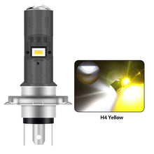 Load image into Gallery viewer, 6000Lumen P15D H4 Motorcycle LED Spot Light Aluminum Alloy Lens Headlight Scooter Motorbike Bulb Dual Color DRL Hi/Lo Beam Light