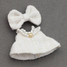 Load image into Gallery viewer, For Mini Labubu 4.0 Clothing Plaid Dress with Hair Accessory For 10.5cm Labubu V4 Doll Clothes Outfit Accessories