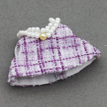 Load image into Gallery viewer, For Mini Labubu 4.0 Clothing Plaid Dress with Hair Accessory For 10.5cm Labubu V4 Doll Clothes Outfit Accessories