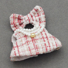 Load image into Gallery viewer, For Mini Labubu 4.0 Clothing Plaid Dress with Hair Accessory For 10.5cm Labubu V4 Doll Clothes Outfit Accessories