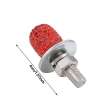 Load image into Gallery viewer, 1PC CNC M6 Motorcycle License Plate Diamond Screw Cover Shell Holes Plate Scooter Accessories for Electric Motorcycle Part
