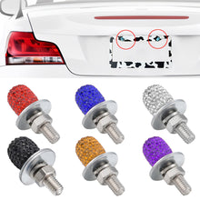 Load image into Gallery viewer, 1PC CNC M6 Motorcycle License Plate Diamond Screw Cover Shell Holes Plate Scooter Accessories for Electric Motorcycle Part