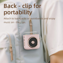 Load image into Gallery viewer, Magnetic Wireless Bluetooth Speaker Sleep Night Light with Back Clip Retro Desktop Clock