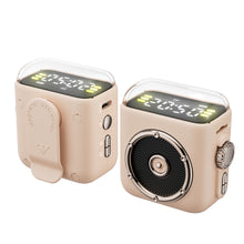 Load image into Gallery viewer, Magnetic Wireless Bluetooth Speaker Sleep Night Light with Back Clip Retro Desktop Clock