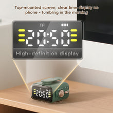 Load image into Gallery viewer, Magnetic Wireless Bluetooth Speaker Sleep Night Light with Back Clip Retro Desktop Clock