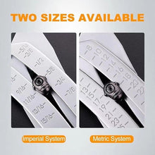 Load image into Gallery viewer, 1PC Portable Precision Thread Size Checker with Keychain Multiple Thread Sizes Quick Identification Professional Measuring Tool for Mechanics