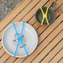 Load image into Gallery viewer, 10PCS 19.5/12.3CM H-Shaped Silicone Straps Outdoor Camping Tableware High Elasticity Tying Bands