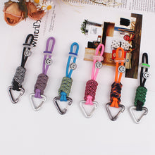 Load image into Gallery viewer, Multi-purpose 7-Core Paracord Lanyard with Hook Handwoven Strap for Outdoor Bags Water Bottles Earphones