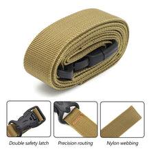 Load image into Gallery viewer, 1PC 135*2.5CM Outdoor Camping Adjustable Handle Strap Double Insurance Buckle Belt for Luggage Camping Hiking Supplies