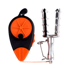 Load image into Gallery viewer, Professional Lure Bottom Snag Rescuer Stainless Steel Serrated Retrieval Tool with Line Winder Fishing Equipment