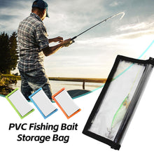Load image into Gallery viewer, 1PC PVC Transparent Lure Bait Storage Bag Hook and Loop Scratch-resistant Loss-proof Protective Case Fishing Gear Isolation Pouch