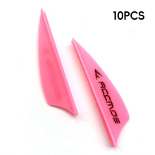 Load image into Gallery viewer, 10PCS 1.75-Inch High-Elastic Plastic Shield Archery Vanes Enhanced Flight Stability Trajectory Correction Bow Arrow Accessories