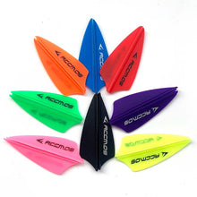 Load image into Gallery viewer, 10PCS 1.75-Inch High-Elastic Plastic Shield Archery Vanes Enhanced Flight Stability Trajectory Correction Bow Arrow Accessories