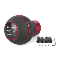 Load image into Gallery viewer, 5 Speed Car Gear Shift Knob Cover Shift Lever Gear Level Knob Shift Head Leather&Aluminium For M8 M10 M11 M12