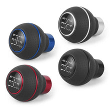 Load image into Gallery viewer, 5 Speed Car Gear Shift Knob Cover Shift Lever Gear Level Knob Shift Head Leather&Aluminium For M8 M10 M11 M12