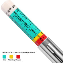Load image into Gallery viewer, Car Tire Tyre Depth Gauge Meter Digital Thickness Pattern Ruler Measuring Pen Auto 25MM Tread Mark Measuring Tool