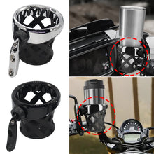 Load image into Gallery viewer, Motorcycle Passenger Handlebar Drinking Holder for Harley Touring Dyna Fat Bob Road Glide Electra Glide Model