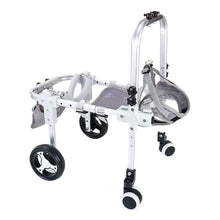 Load image into Gallery viewer, 2-Wheel/4-Wheel Pet Dog Wheelchair Fully Adjustable Rear Wheelchairs for Hind Limb Paralyzed Pet Handicapped Hind Legs Dogs Disabled Dog Cat Teddy Pet Bracket