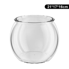 Load image into Gallery viewer, Transparent Round Ornamental Fish Tank Clear Guppy Tank Goldfish Small Fish Bowl Home Desk Decor Aquarium Hydroponic Planter