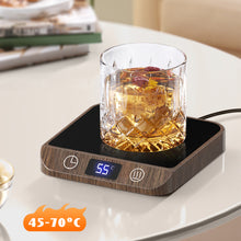 Load image into Gallery viewer, 45-70°C/113-158°F Cup Heater Mug Warmer 5 Gear Hot Tea Makers Heating Coaster Electric Hot Plate Thermostatic Coffee Heating Pad 110V/220V