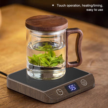 Load image into Gallery viewer, 45-70°C/113-158°F Cup Heater Mug Warmer 5 Gear Hot Tea Makers Heating Coaster Electric Hot Plate Thermostatic Coffee Heating Pad 110V/220V