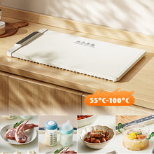 Load image into Gallery viewer, Electric Food Warmer Foldable Warming Tray Plate Warmer with 10 Temperature Levels 55°C-100°C Fast Heating Mat Warm Tray Winter Must
