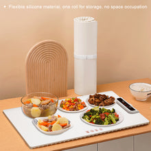 Load image into Gallery viewer, Electric Food Warmer Foldable Warming Tray Plate Warmer with 3 Temperature Levels 60°C-100°C Fast Heating Mat Warm Tray Winter Supplies