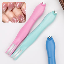 Load image into Gallery viewer, 3 in 1 Nail Magnet Tool 3D Love Heart Cat Eye Nail Magnet Double Line Moon Snake Pattern French Nail UV Magnetic Stick Manicure