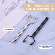Load image into Gallery viewer, Y-shape Nail Magnet Tool 3D Love Heart Cat Eye Nail Magnet Diagonal Line Galaxy Pattern French Nail UV Magnetic Stick Manicure