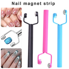 Load image into Gallery viewer, Y-shape Nail Magnet Tool 3D Love Heart Cat Eye Nail Magnet Diagonal Line Galaxy Pattern French Nail UV Magnetic Stick Manicure
